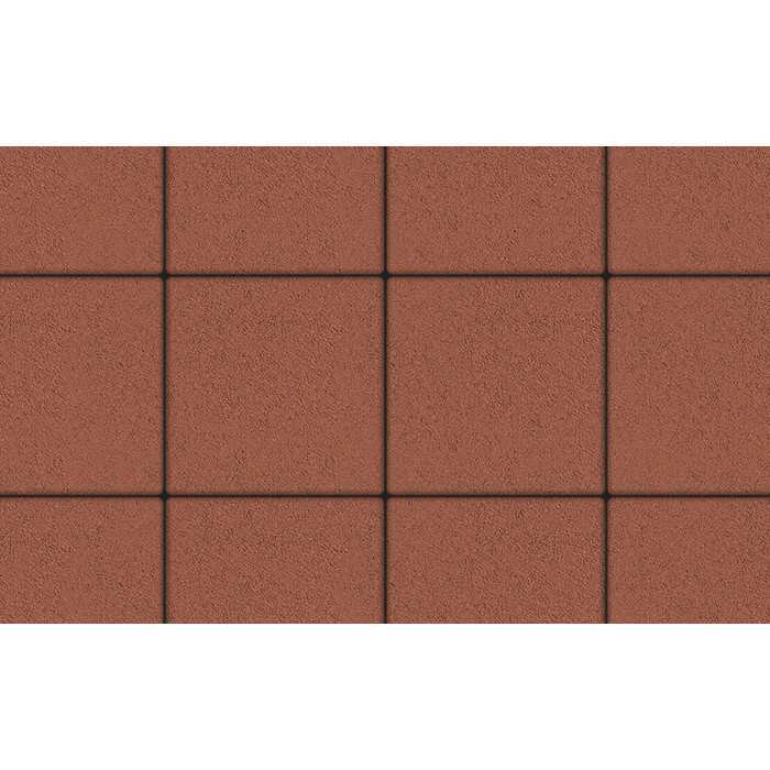 Плитка тротуарная Квадрум Б.6.К.6 гладкий красный 400х400х60 мм